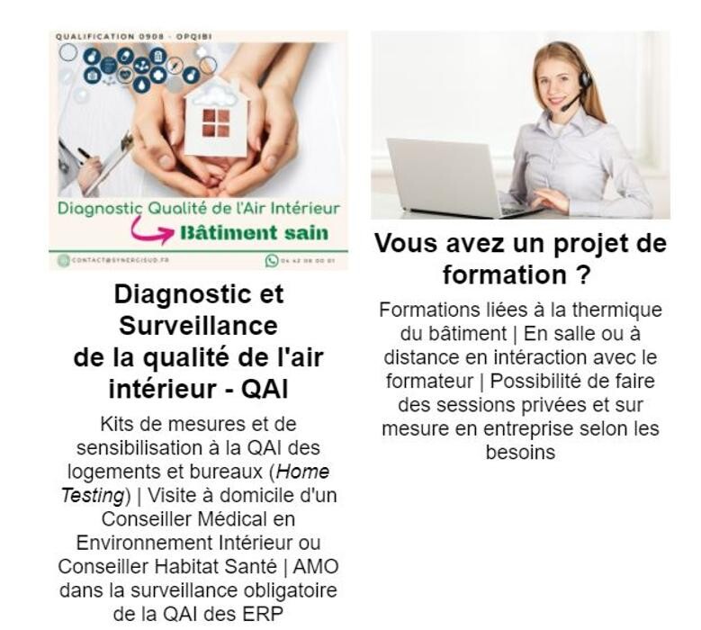 Images Bureau d'etudes thermiques et organisme de formation SYNERGISUD