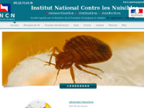 Institut National Contre les Nuisibles website screenshot