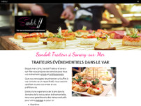 SANDOLI TRAITEUR website screenshot