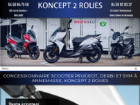 Screenshot for https://www.koncept2roues.fr