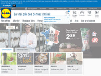 Lidl website screenshot