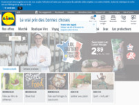 Lidl website screenshot
