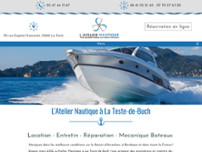 L'ATELIER NAUTIQUE website screenshot