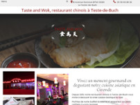TASTE AND WOK website screenshot