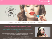 ISABELLE BEAUTE ET BIEN ETRE website screenshot