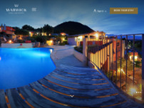 Roc e Fiori Hôtel website screenshot