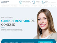 Cabinet dentaire de Gonesse website screenshot