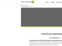 AuditionSanté website screenshot