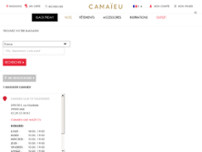 Camaïeu website screenshot