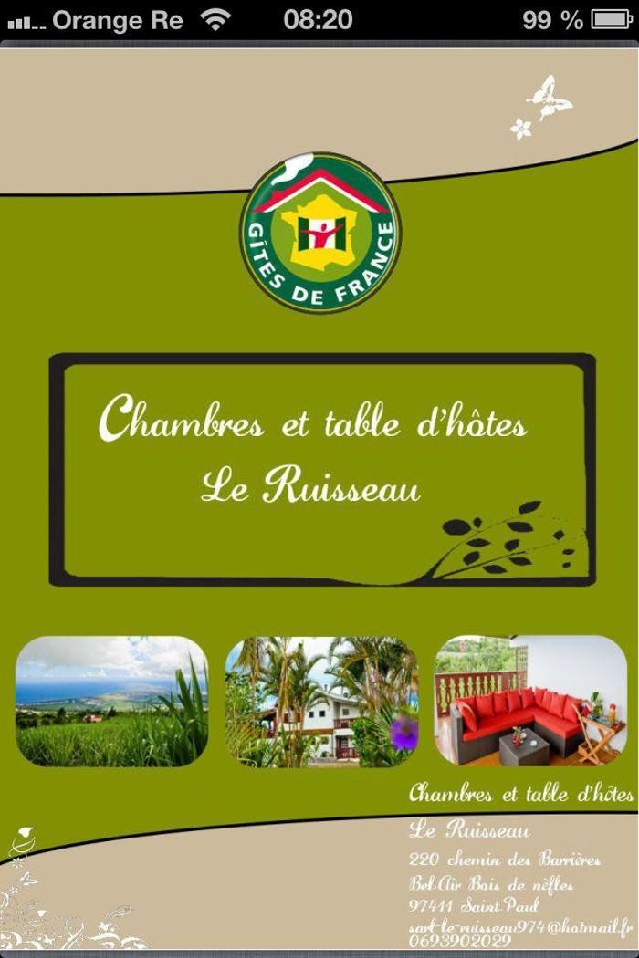 LE RUISSEAU chambre d'hôtes et table d'hôtes La réunion Logo