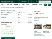 Website Screenshot Opticien Pau Université Générale d'Optique