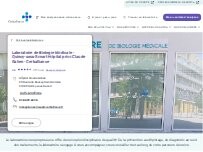 Website Screenshot Laboratoire de Biologie Médicale - Quincy-sous-Sénart Hôpital privé Claude Galien - Cerballiance
