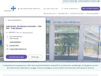 Website Screenshot Laboratoire d'analyses médicales - Lille Sud - Cerballiance