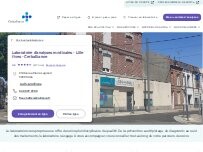 Website Screenshot Laboratoire d'analyses médicales - Lille Fives - Cerballiance