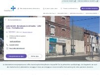 Website Screenshot Laboratoire d'analyses médicales - Lille Fives - Cerballiance