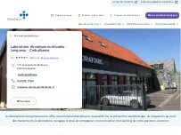 Website Screenshot Laboratoire d'analyses médicales - Longueau - Cerballiance