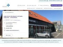 Website Screenshot Laboratoire d'analyses médicales - Longueau - Cerballiance