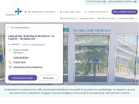 Website Screenshot Laboratoire de Biologie Médicale - La Fayette - Cerballiance