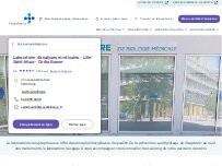 Website Screenshot Laboratoire d'analyses médicales - Lille Saint-Maur - Cerballiance