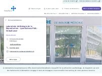 Website Screenshot Laboratoire de Biologie de la Reproduction - Lyon Natecia PMA - Cerballiance