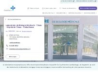 Website Screenshot Laboratoire de Biologie Médicale - Thiais - Hôpital de Thiais - Cerballiance