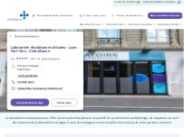 Website Screenshot Laboratoire d'analyses médicales - Lyon Part-Dieu - Cerballiance