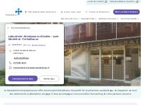 Website Screenshot Laboratoire d'analyses médicales - Lyon Montchat - Cerballiance
