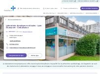 Website Screenshot Laboratoire d'analyses médicales - Lyon Champvert - Cerballiance