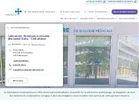 Website Screenshot Laboratoire d'analyses médicales - Beausoleil Gallia - Cerballiance