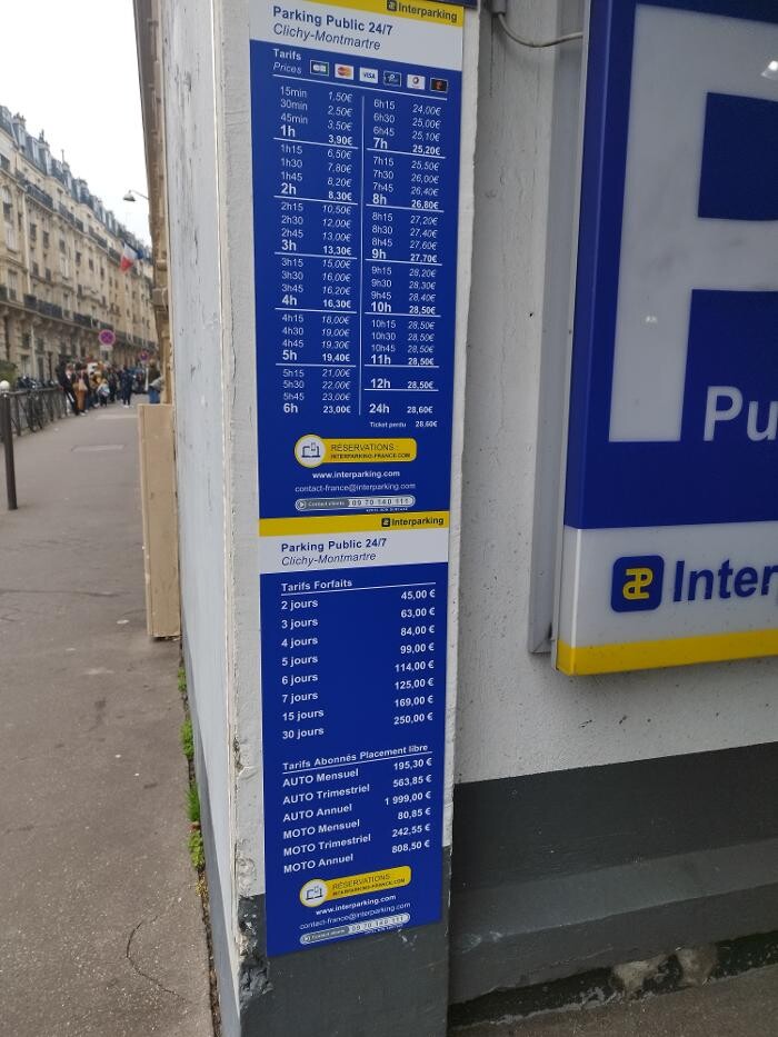 Images Parking Interparking Clichy Montmartre