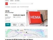 Website Screenshot HEMA
