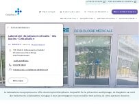 Website Screenshot Laboratoire d'analyses médicales - Des Ecoles - Cerballiance