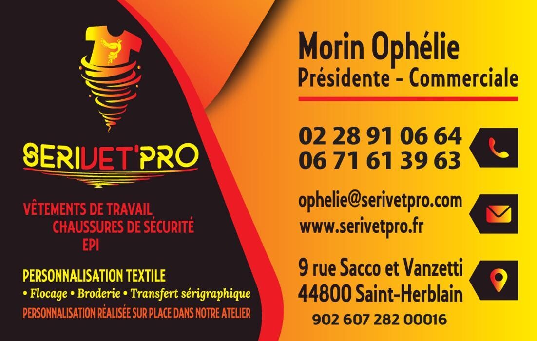 Images SERIVET'PRO - vêtement professionnel et marquage