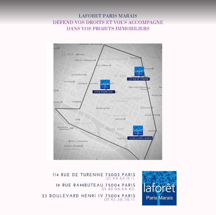 Images Agence immobilière Laforêt Paris 3Eme