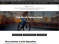 Website Screenshot Trek Bicycle Toulouse Ouest
