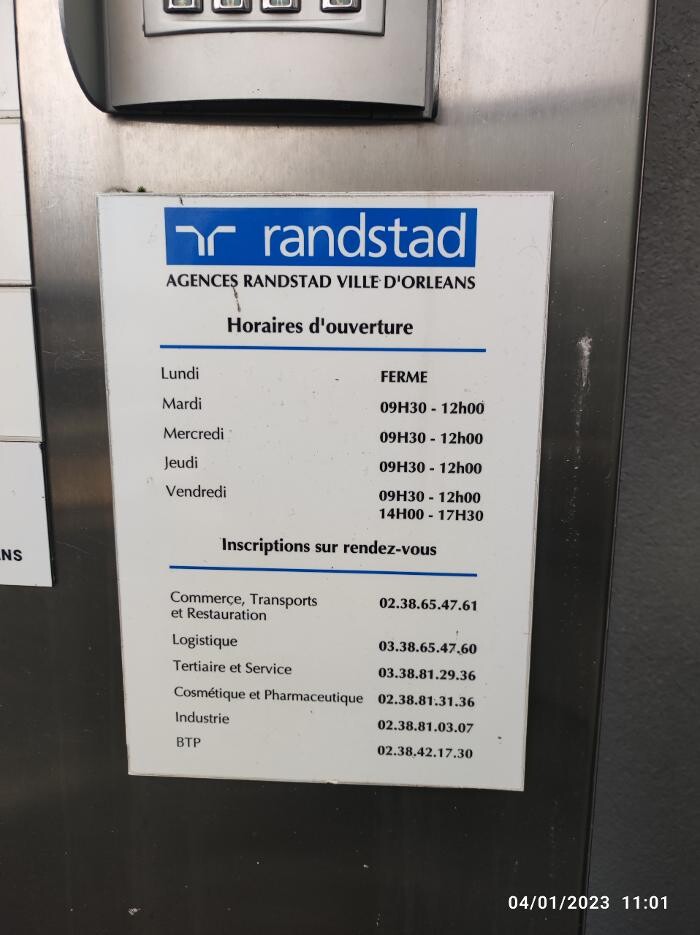 Images Agence d'intérim Randstad - Orléans