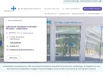 Website Screenshot Laboratoire d'analyses médicales - Plouzané - Cerballiance