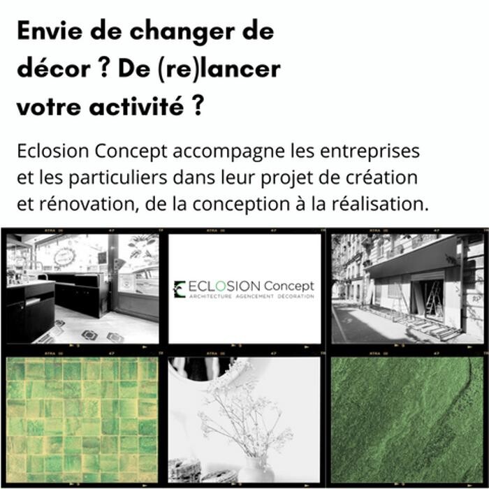 Images Eclosion Concept - Architecture Agencement Décoration