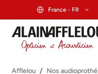Website Screenshot Audioprothésiste Labège-Alain Afflelou Acousticien