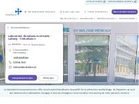 Website Screenshot Laboratoire d'analyses médicales - Lallaing - Cerballiance