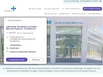 Website Screenshot Laboratoire d'analyses médicales - Bayonne Gascons - Cerballiance