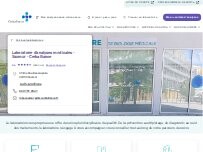 Website Screenshot Laboratoire d'analyses médicales - Saumur - Cerballiance