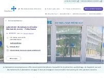 Website Screenshot Laboratoire d'analyses médicales - Marmande Jaurès - Cerballiance