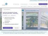 Website Screenshot Laboratoire d'analyses médicales - Clinique Sainte-Marie - Cerballiance