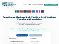 Website Screenshot France Formation Groupe