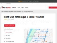 Website Screenshot First Stop Mécanique J Dellier Auxerre