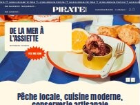 Website Screenshot Restaurant Pirate Cannerie