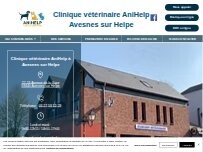 Website Screenshot Clinique Vétérinaire ANIHELP