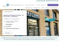 Website Screenshot Laboratoire d'analyses médicales - Aix-en-Provence - Cerballiance