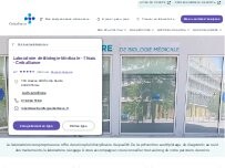 Website Screenshot Laboratoire de Biologie Médicale - Thiais - Cerballiance